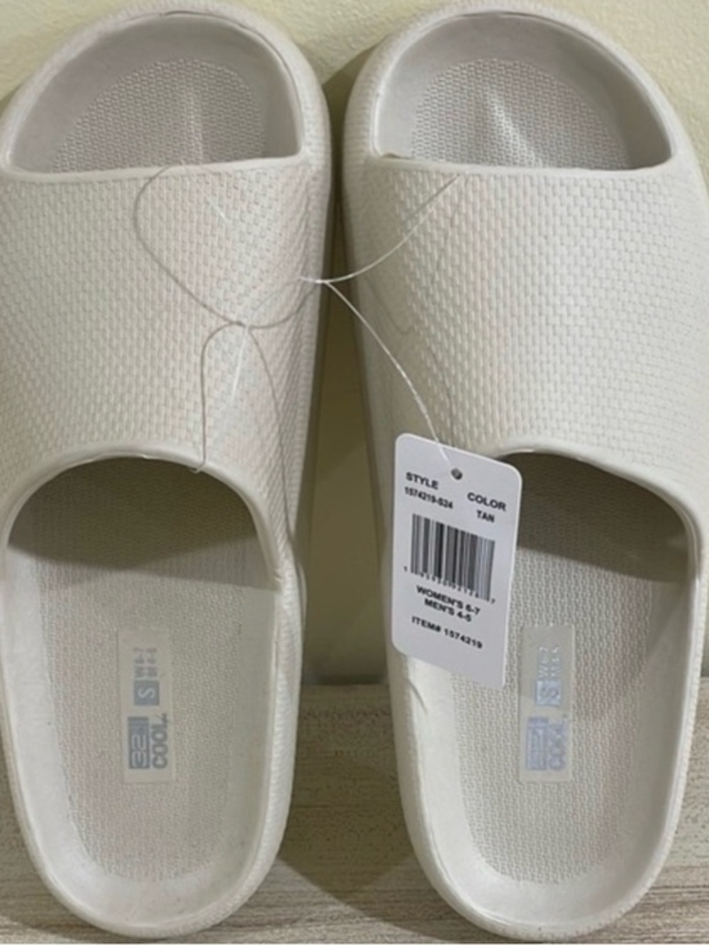 32 Degrees Cool Women's Slip-On Sandals in Tan